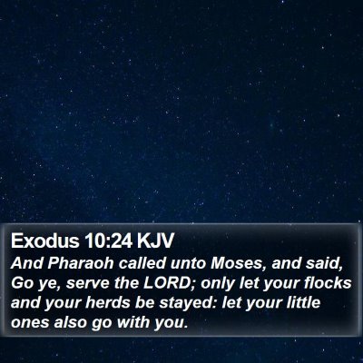 Exodus 10:24 KJV Bible Verse Image