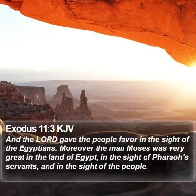 Exodus 11:3 KJV Bible Verse Image