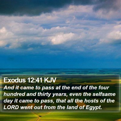 Exodus 12:41 KJV Bible Verse Image