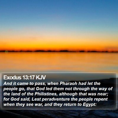 Exodus 13:17 KJV Bible Verse Image