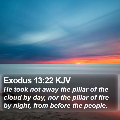 Exodus 13:22 KJV Bible Verse Image