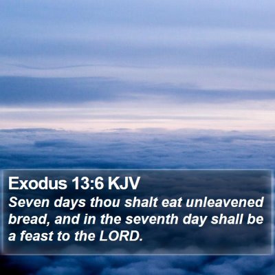 Exodus 13:6 KJV Bible Verse Image