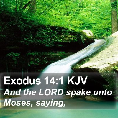 Exodus 14:1 KJV Bible Verse Image