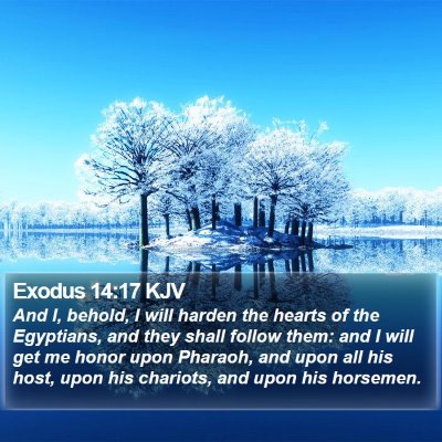 Exodus 14:17 KJV Bible Verse Image