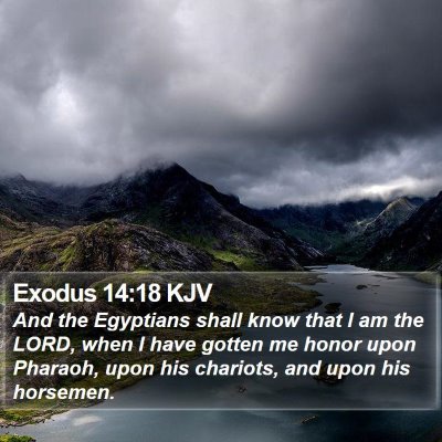 Exodus 14:18 KJV Bible Verse Image