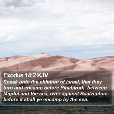 Exodus 14:2 KJV Bible Verse Image
