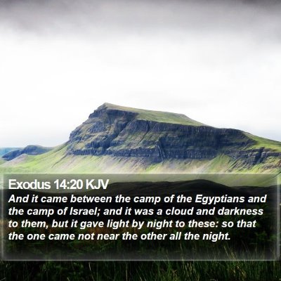 Exodus 14:20 KJV Bible Verse Image