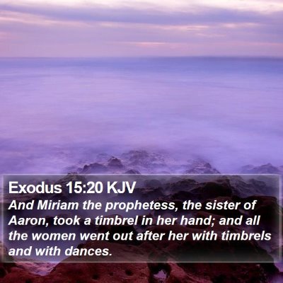 Exodus 15:20 KJV Bible Verse Image