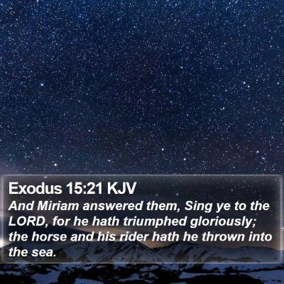Exodus 15:21 KJV Bible Verse Image