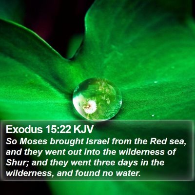 Exodus 15:22 KJV Bible Verse Image