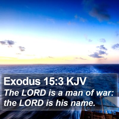 Exodus 15:3 KJV Bible Verse Image