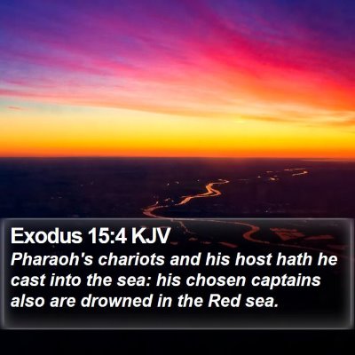 Exodus 15:4 KJV Bible Verse Image