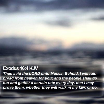 Exodus 16:4 KJV Bible Verse Image