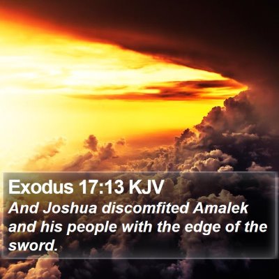 Exodus 17:13 KJV Bible Verse Image