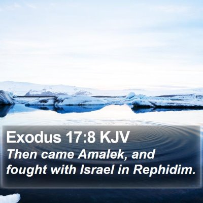 Exodus 17:8 KJV Bible Verse Image