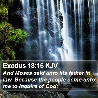 Exodus 18:15 KJV Bible Verse Image