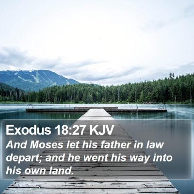 Exodus 18:27 KJV Bible Verse Image