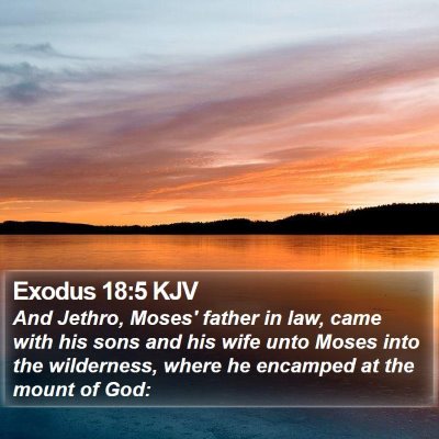 Exodus 18:5 KJV Bible Verse Image