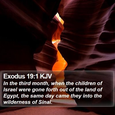 Exodus 19:1 KJV Bible Verse Image