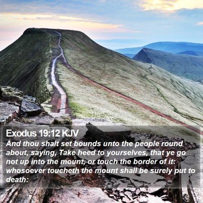 Exodus 19:12 KJV Bible Verse Image