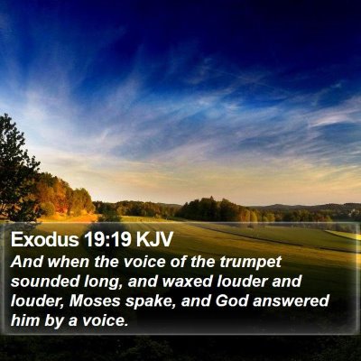 Exodus 19:19 KJV Bible Verse Image