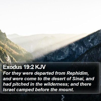 Exodus 19:2 KJV Bible Verse Image