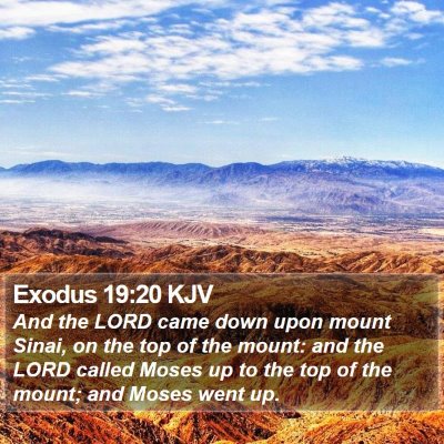 Exodus 19:20 KJV Bible Verse Image