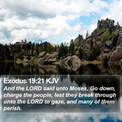 Exodus 19:21 KJV Bible Verse Image