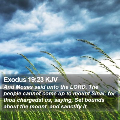 Exodus 19:23 KJV Bible Verse Image