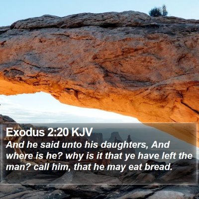 Exodus 2:20 KJV Bible Verse Image
