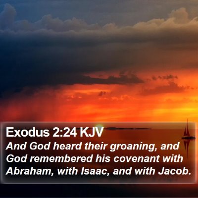 Exodus 2:24 KJV Bible Verse Image