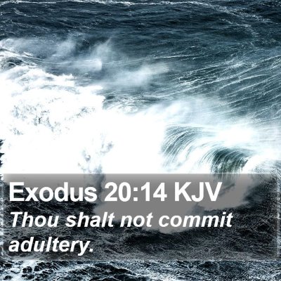 Exodus 20:14 KJV Bible Verse Image