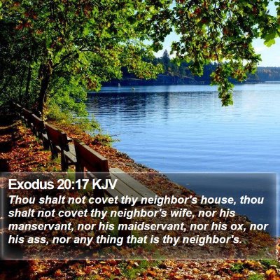 Exodus 20:17 KJV Bible Verse Image