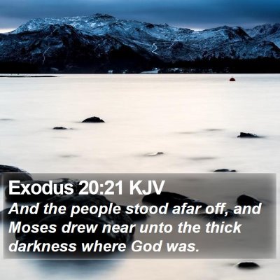 Exodus 20:21 KJV Bible Verse Image