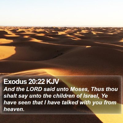 Exodus 20:22 KJV Bible Verse Image