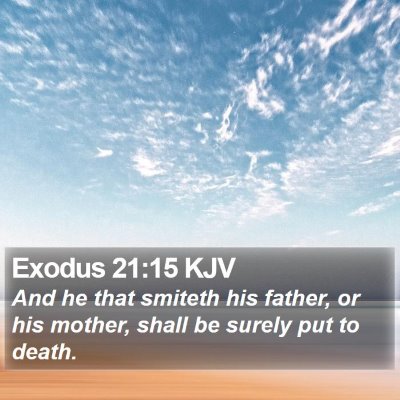 Exodus 21:15 KJV Bible Verse Image