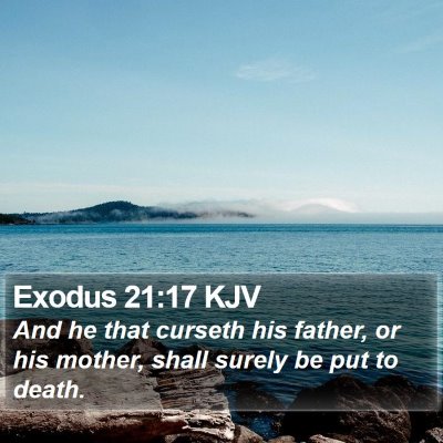 Exodus 21:17 KJV Bible Verse Image