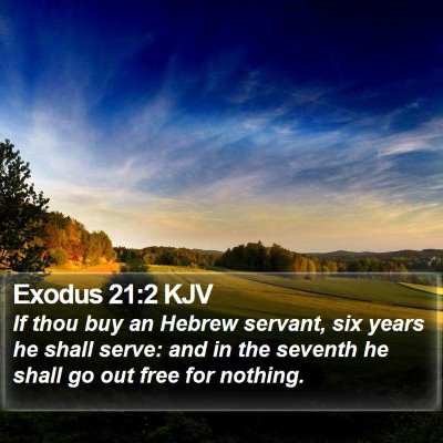 Exodus 21:2 KJV Bible Verse Image