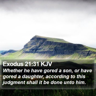Exodus 21:31 KJV Bible Verse Image