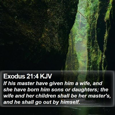 Exodus 21:4 KJV Bible Verse Image