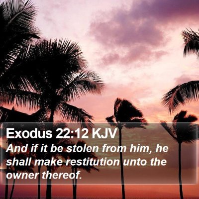 Exodus 22:12 KJV Bible Verse Image