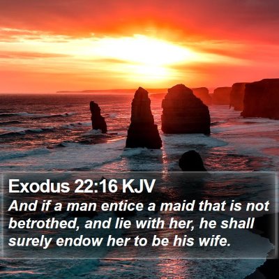 Exodus 22:16 KJV Bible Verse Image