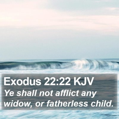 Exodus 22:22 KJV Bible Verse Image