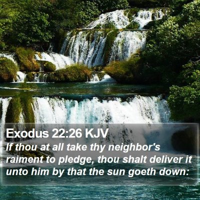 Exodus 22:26 KJV Bible Verse Image