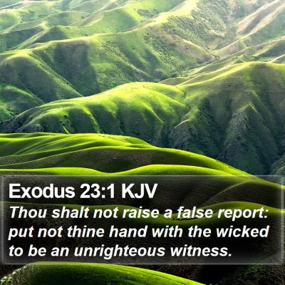 Exodus 23:1 KJV Bible Verse Image