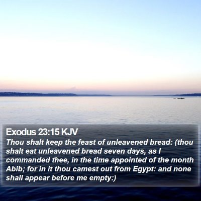 Exodus 23:15 KJV Bible Verse Image