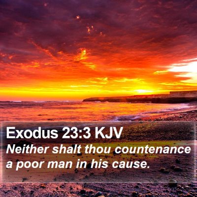 Exodus 23:3 KJV Bible Verse Image