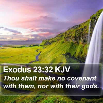 Exodus 23:32 KJV Bible Verse Image