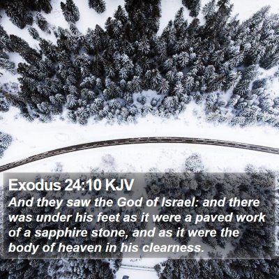 Exodus 24:10 KJV Bible Verse Image