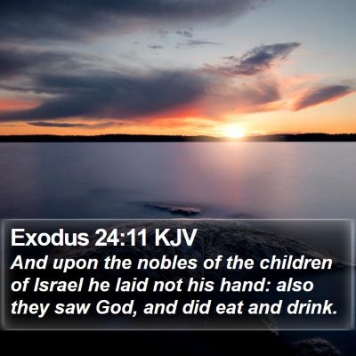 Exodus 24:11 KJV Bible Verse Image